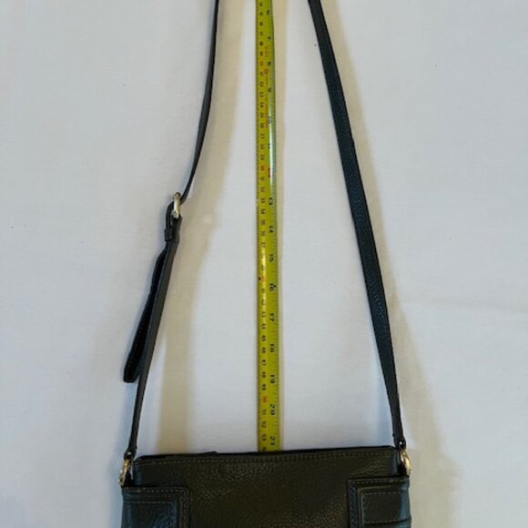 COLE HAAN | Zooey Crossbody Bag Dark Green Pebbled Leather-EUC - Picture 12 of 12